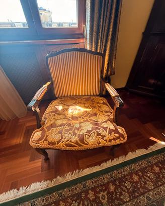 Set angolo salotto: poltroncina + pantana vintage