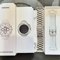 Samsung galaxy watch 8 serie classic white acciaio