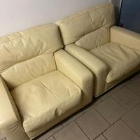 Poltrona Frau - set di due poltrone in pelle