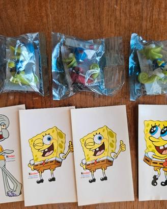 Carletto Findus + Spongebob kinder figurine 
