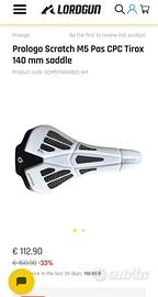 Sella Prologo Scratch M5 Pas CPC Tirox 140 mm