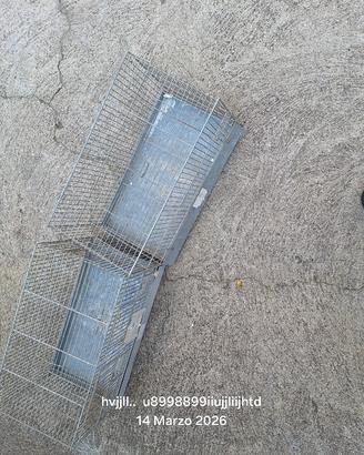 gabbie zincate per uccelli da 45