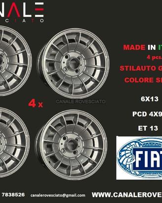 Cerchi GRIFO 6x13 et13 4x98 fiat 124 127 128 131