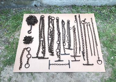 Antica Catena da stalla per bovini