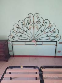 Testiera letto matrimoniale ferro battuto 