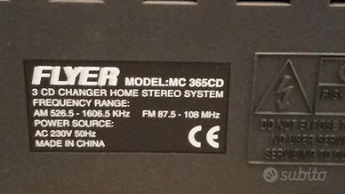 Stereo Flyer MC 365 CD 3 CD Player con istruzioni