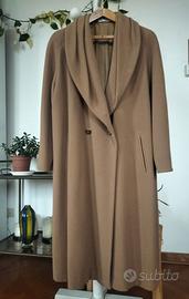 Cappotto lungo in lana color cammello Cappotto