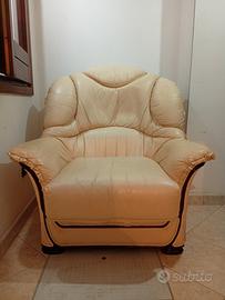 Poltrona in pelle.
