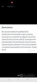 Bici da donna 