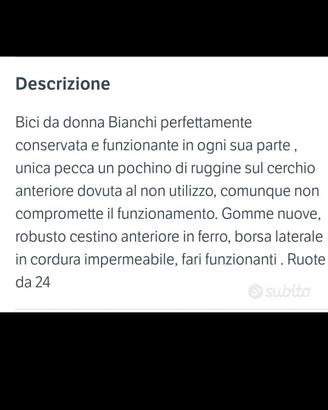 Bici da donna 