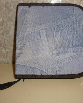 Porta Cd con Originalissima stampa tessuto Jeans
