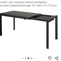 Tavolo allungabile da giardino