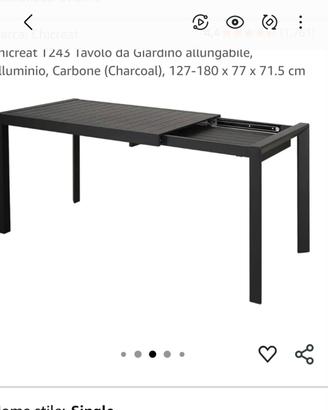 Tavolo allungabile da giardino