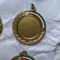 Medaglie vintage con tricolore
