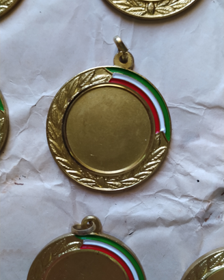 Medaglie vintage con tricolore