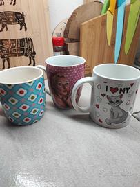 3 Tazze colorate 250ml