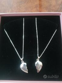 collane con cuore separato 