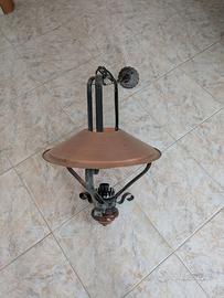 Lampadario Lanterna in rame