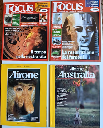 Riviste storiche FOCUS e AIRONE-anni ‘80/‘90/2000