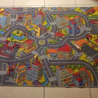 Tappeto gioco con città 138x187cm