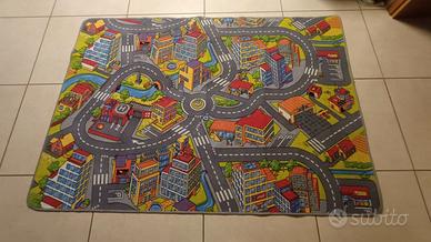 Tappeto gioco con città 138x187cm