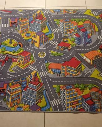 Tappeto gioco con città 138x187cm