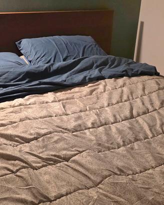 letto matrimoniale contenitore+ comodini