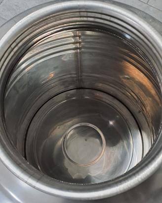 bidone acciaio per alimenti