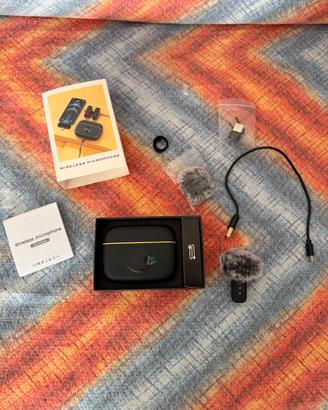 Microfoni Lavalier Wireless 3-in-1 (Mai Usati)