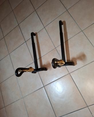 Alari e parascintille  in vetro  per camino