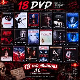 18 DVD HORROR THRILLER CULT – LOTTO