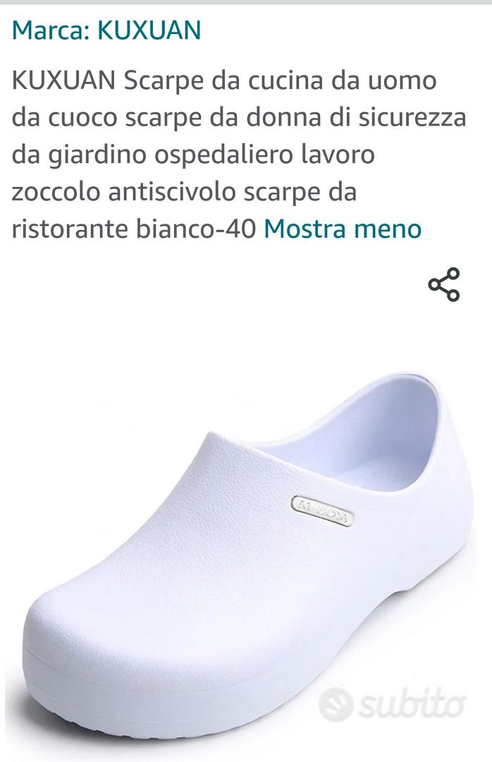 KUXUAN Scarpe da Cucina da Uomo da Cuoco Scarpe Antinfortunistiche