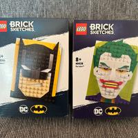 Lego Brick Sketches Batman 40386 e Joker 40428