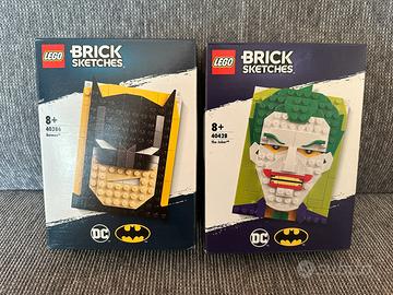 Lego Brick Sketches Batman 40386 e Joker 40428