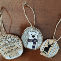 Decorazioni natalizie in legno