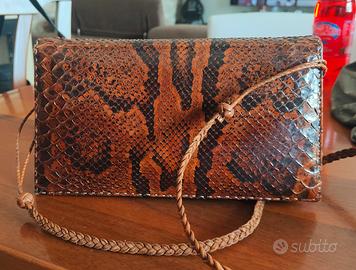 Borsa Vintage vera pelle di pitone 