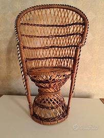 MODELLINO di poltrona pavone vintage