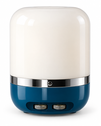 Lampada vintage Europhone Space Age anni ’70 blu
