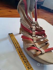 SANDALO DONNA CON TACCO STILE SCHIAVA