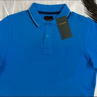 Polo uomo Clayton, taglia S , mezza manica. Blu.