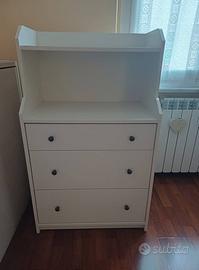 cassettiera Ikea  bianca