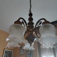 lampadario classico a 5 luci 