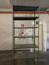 5 scaffali in ferro