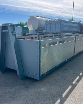 CONTAINER SCARRABILE USATO A PIANALE CON SPONDE