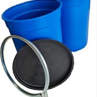 Fusti Biboni in plastica Pvc 60 litri con cerniera
