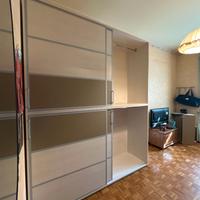 armadio ante scorr. e rete con doghe più materasso