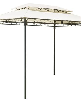 Elegante Gazebo in Ferro 3x2m con Telo Ecrù