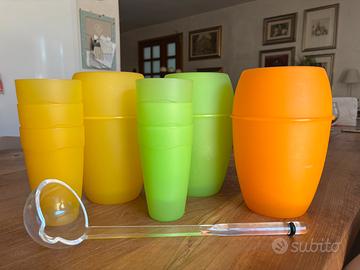 Set bicchieri e portabottiglie F.lli Guzzini