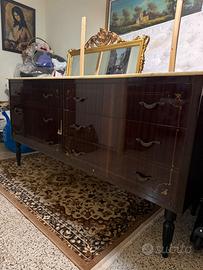 Elegante cassettiera vintage como’ specchio dorato