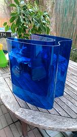 Porta Riviste Design Alvaral  Aalto blu pvc